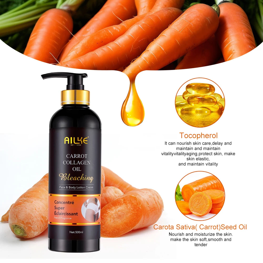 AILKE Skin Whitening Face Serum, Reduce Spots, Moisturizing, Even Skin Tone, With Organic Collagen, Skin Lightening Body Serum