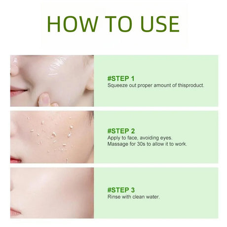 Face Exfoliating Gel Deep Cleansing Pores,Remove Dead Skin Purify Gentle Exfoliate Oil Control Moisturizing Face Scrub Skin Care