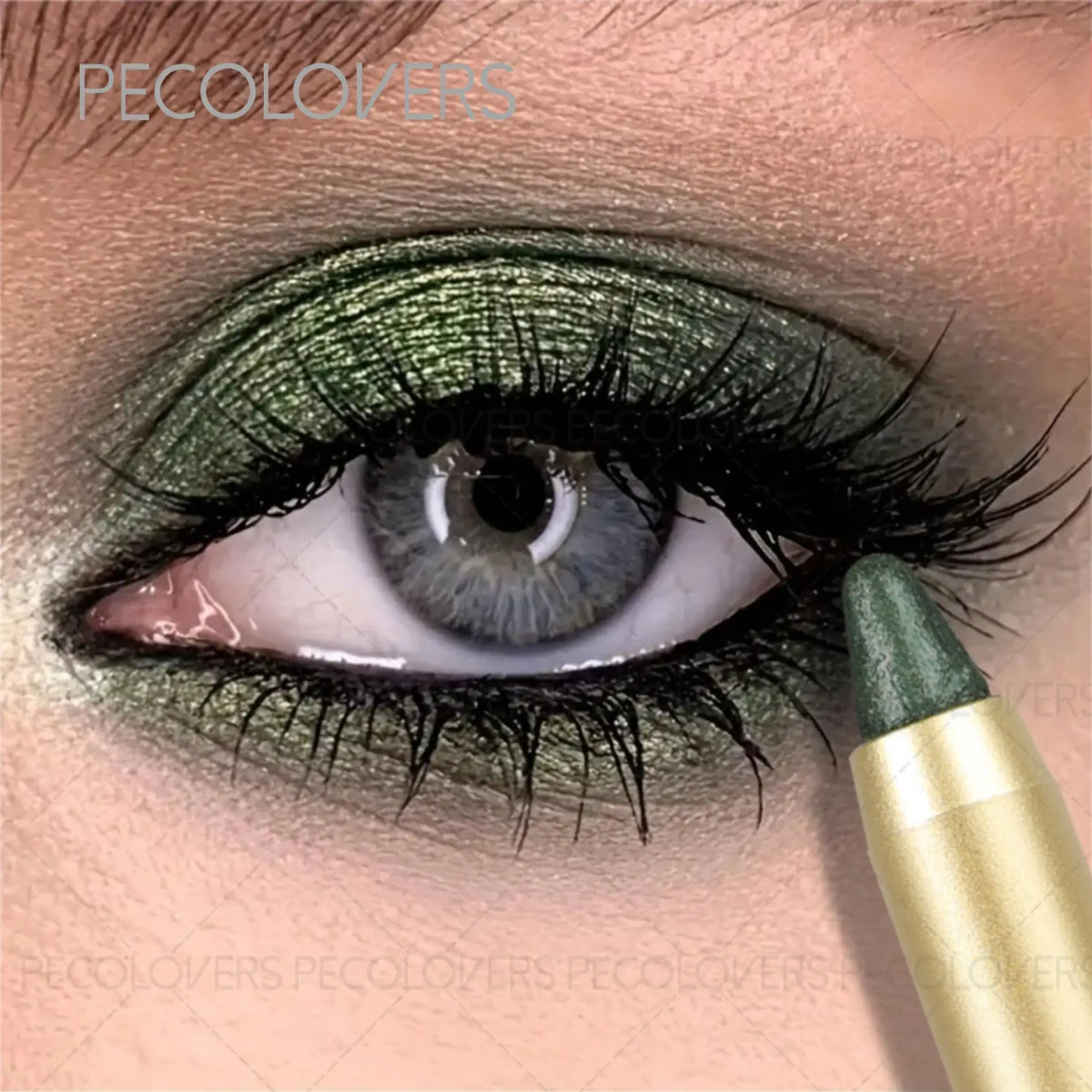 Pearlescent Green Color Highlighting Eyeshadow, Soft And Smooth Texture, Exclusive For Summer, Highlighting Eyeshadow