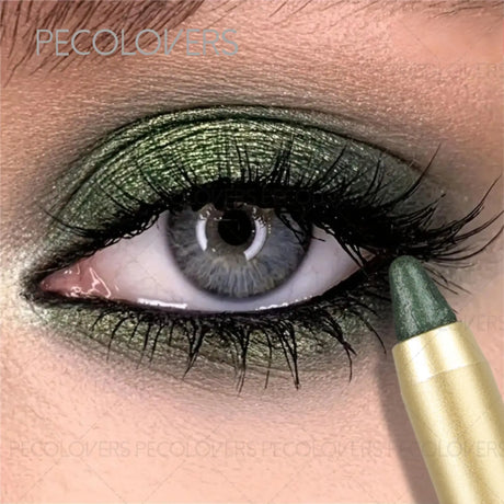 Pearlescent Green Color Highlighting Eyeshadow, Soft And Smooth Texture, Exclusive For Summer, Highlighting Eyeshadow