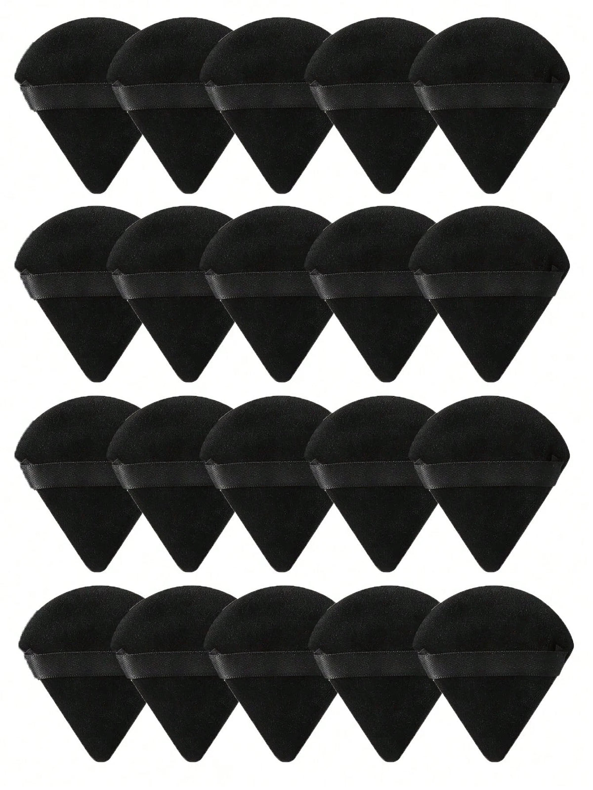 50/40/30/20/10/5 Triangular Velvet Puffs, Reusable Puffs, Face and Eye Makeup Puffs, Foundation Make-up Powder Makeup Tools