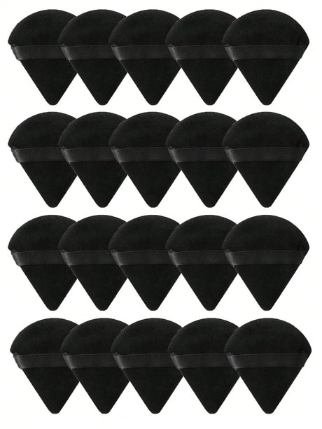 50/40/30/20/10/5 Triangular Velvet Puffs, Reusable Puffs, Face and Eye Makeup Puffs, Foundation Make-up Powder Makeup Tools