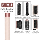 TINSOL 7 in 1 Multi-Function Hair Dryer & Styling Tool Automatic Curling Set 1300W Straightener Professional Salon Hair Dryer