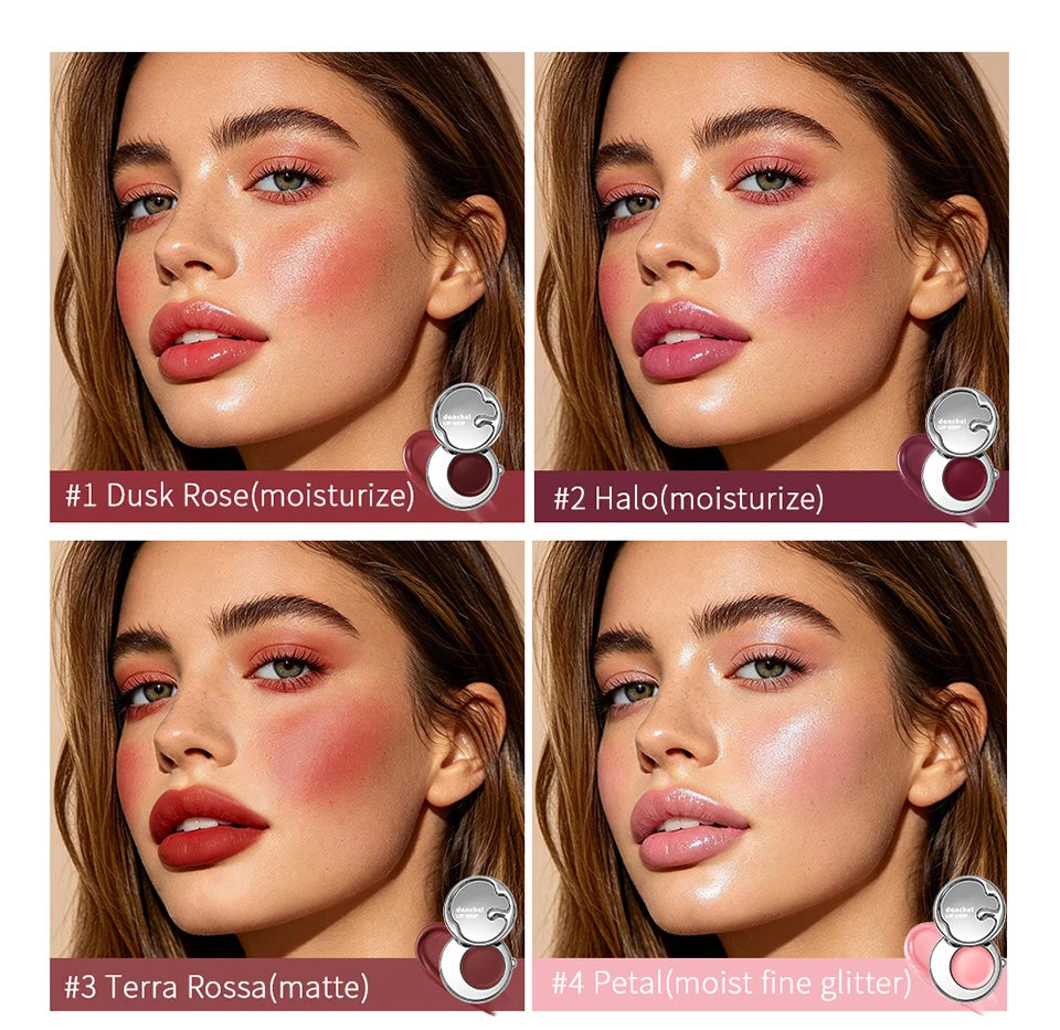 Lip & Cheek Dual-use Balm Brighten Nourishing Formula Smooth Fresh Texture Long-lasting Hydration Magnetic Case Design 2in1 Balm