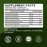 Premium NAC + Glutathione Complex Detox & Antioxidant Boost with Vitamin C | Liver Support, Immune System Health Supplement
