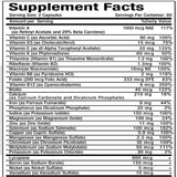Men's 50+ Daily Super Multivitamin, High Potency Formula for Brain, Eye & Heart Health, Vitamins A C D E K B1 to B12 Gluten Free