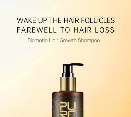 PURC 300ML Biotin Hair Shampoo Scalp Cleaning Nourishing Strengthen Roots Shampoos Hair Care Products for All Hair Types