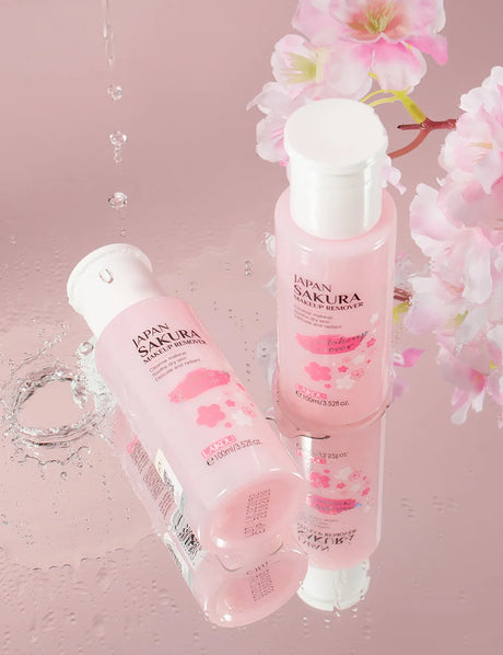 LAIKOU Portable Makeup Remover Lashes Cleansing Liquid Water Lip Eye Gentle Care Make-Up Travel Skin Remover Face Skincare 100ml