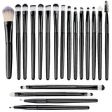 20PCS Eye Shadow Makeup Brush Set Concealer Brush Eye Cosmetic Soft Bristles Eyebrow Eyeliner Brush Portable Beauty Makeup Tools