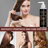 Keratin & Coconut Oil Leave-In Conditioner - Hydration + Frizz Control + Heat Protection - Detangles & Strengthens Hair