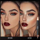 Dual Head Contour Highlighter Stick Sculpt V Face Nose Shadow Concealer Waterproof Long Lasting Smooth Blending Facial Makeup Cosmetics