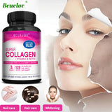 Super Collagen with Vitamin C and Biotin, Skin, Hair and Nails Supplement, Antioxidants, Brightener, Anti-Aging