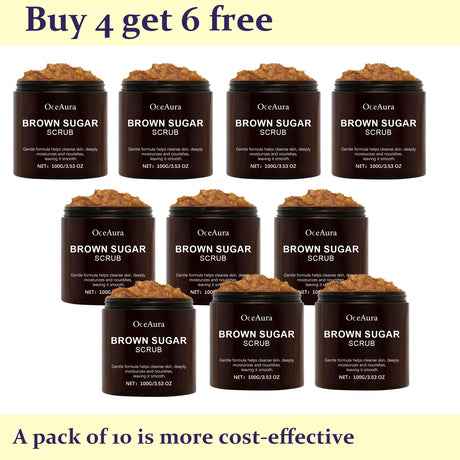 OceAura 100g Natural Brown Sugar Scrub 100g Exfoliating Body Nourishing Deep Clean Pore Shrinking Skin Refreshing