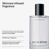 Salt & Stone Hair & Body Mist for Women & Men, Black Rose & Oud 3.4 Fl Oz | Body & Hair Mist, Dark & Floral Scented Body Spray, Gender Neutral Fragrance with Glycerin & Red Algae