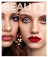 6 Colors of Long-Lasting Velvet Liquid Lipstick with Matte Texture Waterproof Non-Stick Cup Professional Lip Makeup Products