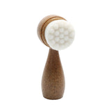 New Coconut Shred Handle Facial Brush Double Sided Facial Cleanser Blackhead Removing Pore Cleaner Exfoliating Facial Brush
