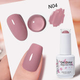 Clou Beaute Grey Color Nail Gel Polish Full Coverage Nail Polish Dark Red Gel Lacquer Varnish Vernis Semi Permanent Nail Art