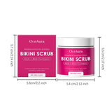 Bikini Area Exfoliator with 10% AHA+BHA & Turmeric For Bikini Underarm Area,Skin Moisturizing, Smoothing Exfoliating Body Scrub
