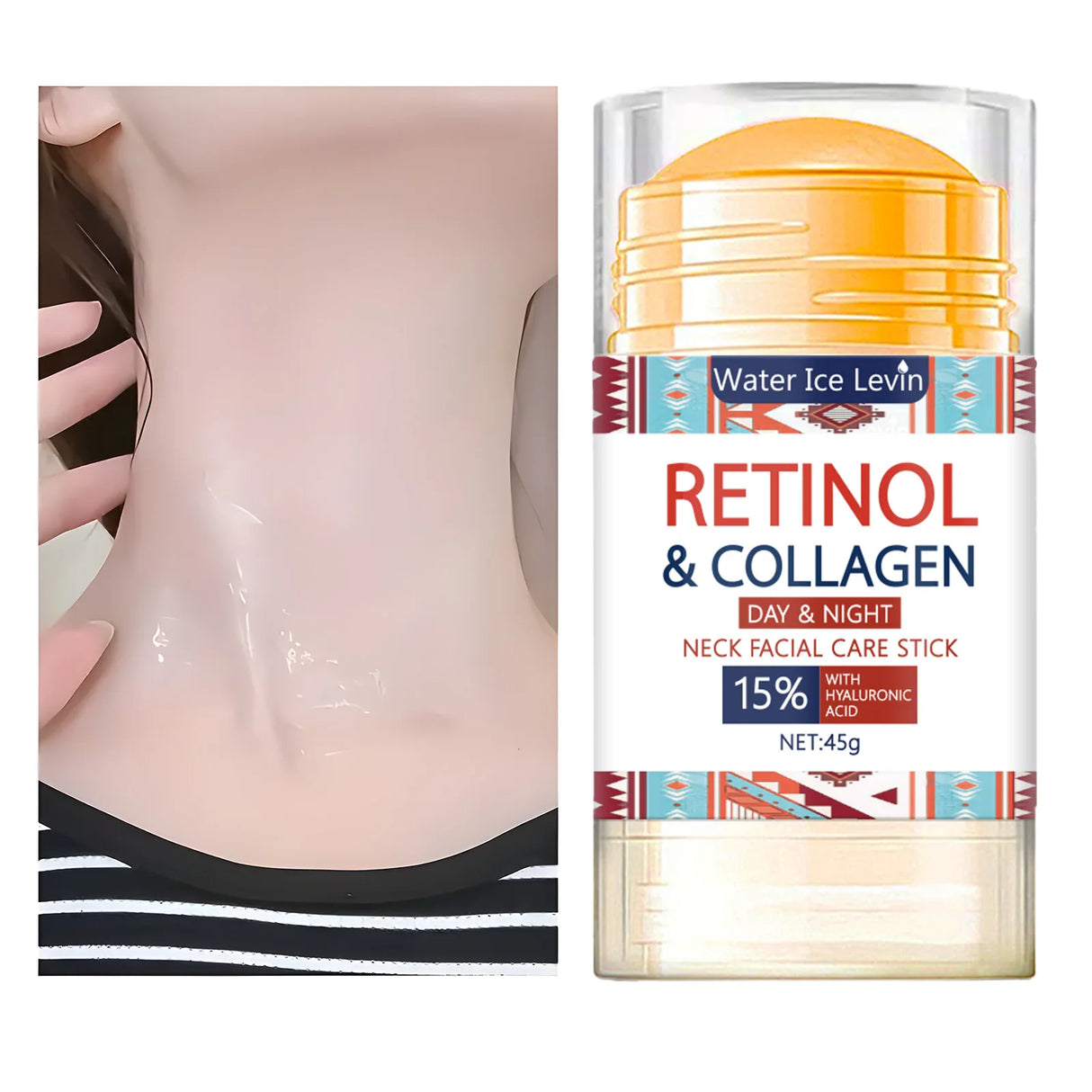 Face and Neck Treatment Bar with Firming Elasticity Improve Loose Skin Lotion Moisturizes and brightens skin