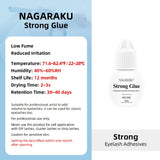 NAGARAKU Eyelash Glue Primer  Adhesive Hardener Remover Glue Eyelash Extensions Fast Remove Strong Bond