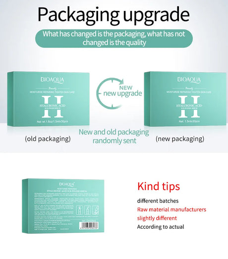 30pcs/box BIOAQUA Retinol Vitamin C Hyaluronic Acid Serum for Face Moisturizing Firming Hydrating Facial Essence Face Skin Care