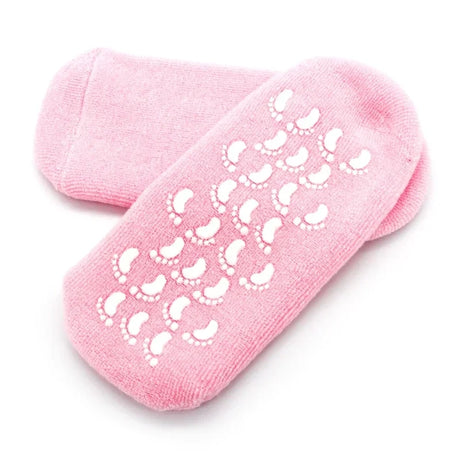 1 pair Reusable SPA Gel Socks Moisturizing Whitening Exfoliating Velvet Smooth Beauty Foot Care Silicone Socks Feet Care