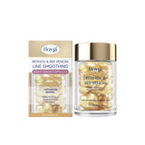 Retinol Bee Venom Facial Capsules Anti-Wrinkle Firming Smoothing Moisturizing Facial Skin Anti-Aging Night Serum for Face & Neck