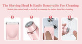 Women Electric Shaver Dual Head Bikini Trimmer Waterproof Body Hair  Trimmer Facial Hair Remover for Bikini Underarm Leg Arm
