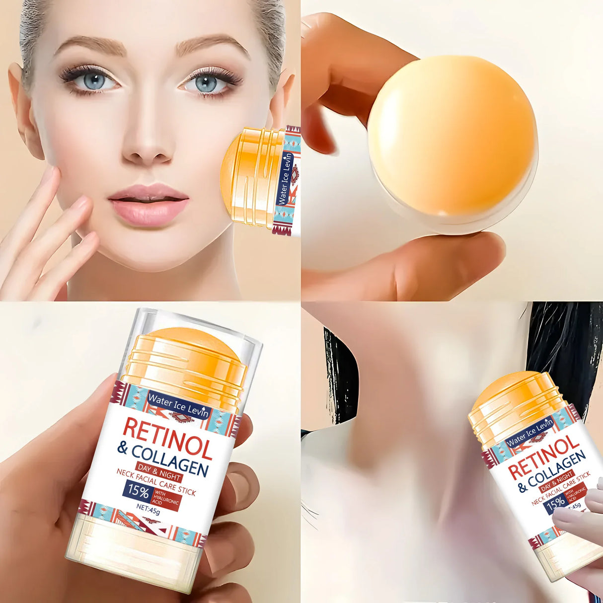 Face and Neck Treatment Bar with Firming Elasticity Improve Loose Skin Lotion Moisturizes and brightens skin