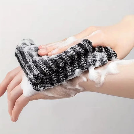 1PC Japanese Exfoliating Washcloth Nylon Back Scrubber Body Scrubber Shower Sponge Bath Towel Brush Deep Cleansing Accessories