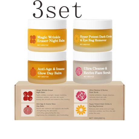 Dual-Effect Day & Night Skincare Kit - Hydration & Moisturization, Skin Barrier Protection, Full Face & Eye Care Set