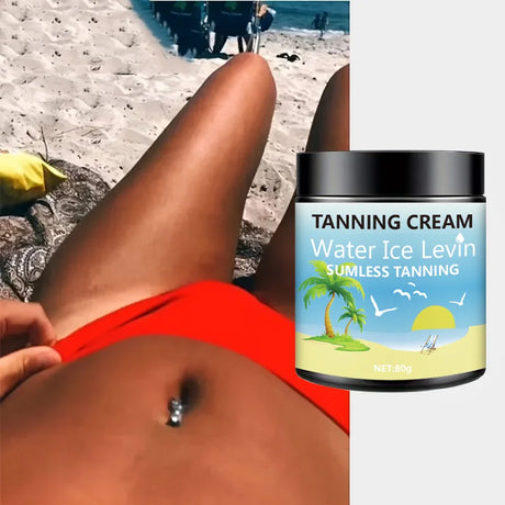 Body Tanning Lotion, Rich in Shea Butter and Coconut Oil, Deeply Moisturizing, Fast Absorbing, Non-Greasy, No Sunburn, Hypoallergenic for Men and Women