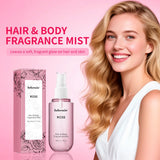 Vanilla & Rose Fragrance Mist Perfume Long Lasting Refreshing Portable Body Spray Gentle Natural Aroma for Women Daily Dating Tr