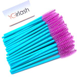 YGirlash 50Pcs Lash Swans Crystal Eyelash Applicator Disposable Diamond Handle Nylon Mascara Wands Brush Cosmetic Tools