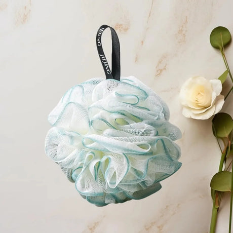 Bath Shower Loofah Sponge, 1 PCS Shower Sponge Cleaning Bath Loofa Body Scrubber Balls, Bathing Sponges for Women and Men, Green