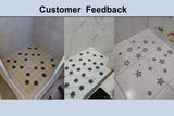 10 PCS Anti Slip Shower Tread Sticker Safety Bathtub Strips Premium Adhesive Star Snowflak Decals for Bath Tub Shower Stairs