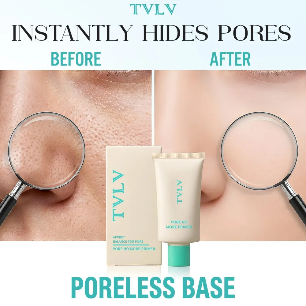 Pore No More Primer Moisturizing Long-Lasting Oil Control Matte Finish Primer Water & Sweat Resistant Base Makeup