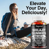 Shilajit Gummies - Energy Level, Memory and Focus Support Relieve Stress Overall Health