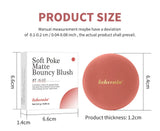 Lakerain Soft Poke Matte Blush Fresh Silky-smooth Skin Finish Long Lasting Luminosity Moisturizing Natural Matte Bouncy Blusher