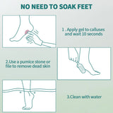 NAILPOP Foot Care Callus Softener Combo Callus Remover Gel & Foot File Set For Dry Rough Cracked Heel - Feet Exfoliator Scrubber