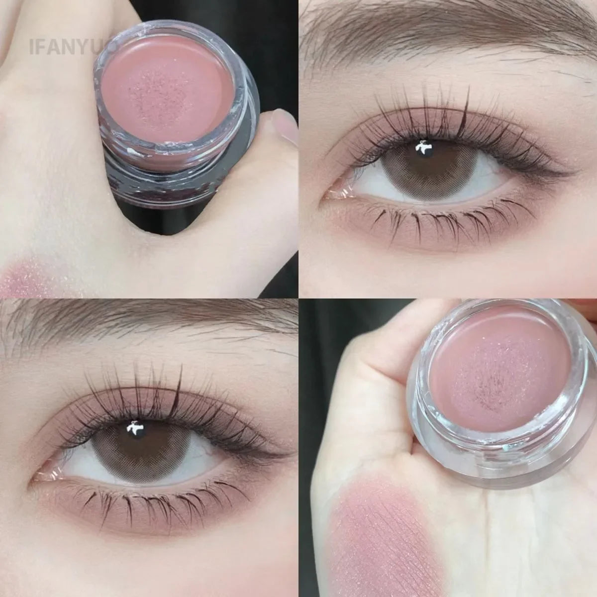 Matte Purple Peach Pink Eyeshadow Cream Blush Face Contour Waterproof Lasting Concealer Nude Brown Eyeshadow Primer Base Makeup