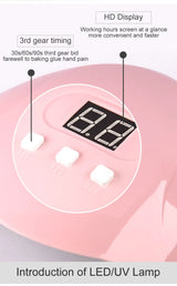 Nail UV Lamp 18LED Nail Dryer Suitable For All Gel Varnish Polishing And Curing With Timer Mode Suitable For Home Manicure Tools