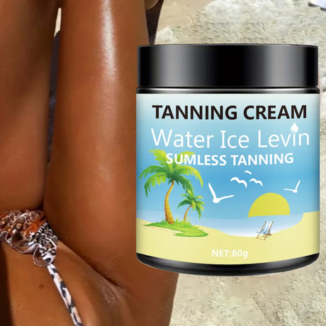 Body Tanning Lotion, Rich in Shea Butter and Coconut Oil, Deeply Moisturizing, Fast Absorbing, Non-Greasy, No Sunburn, Hypoallergenic for Men and Women