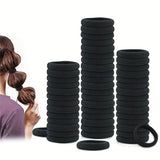 Hair Ties 100 Pcs Bulk, Seamless & Strong Hold, Diameter 1.58 Inch (4cm), for Thick & Thin Hair, Great for Gifts (Wife/Daughter)