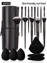 Black Makeup Brush Set Professional Super soft detail brush Blush Brush Foundation Concealer Eyeshadow Brush Women Beauty Tool