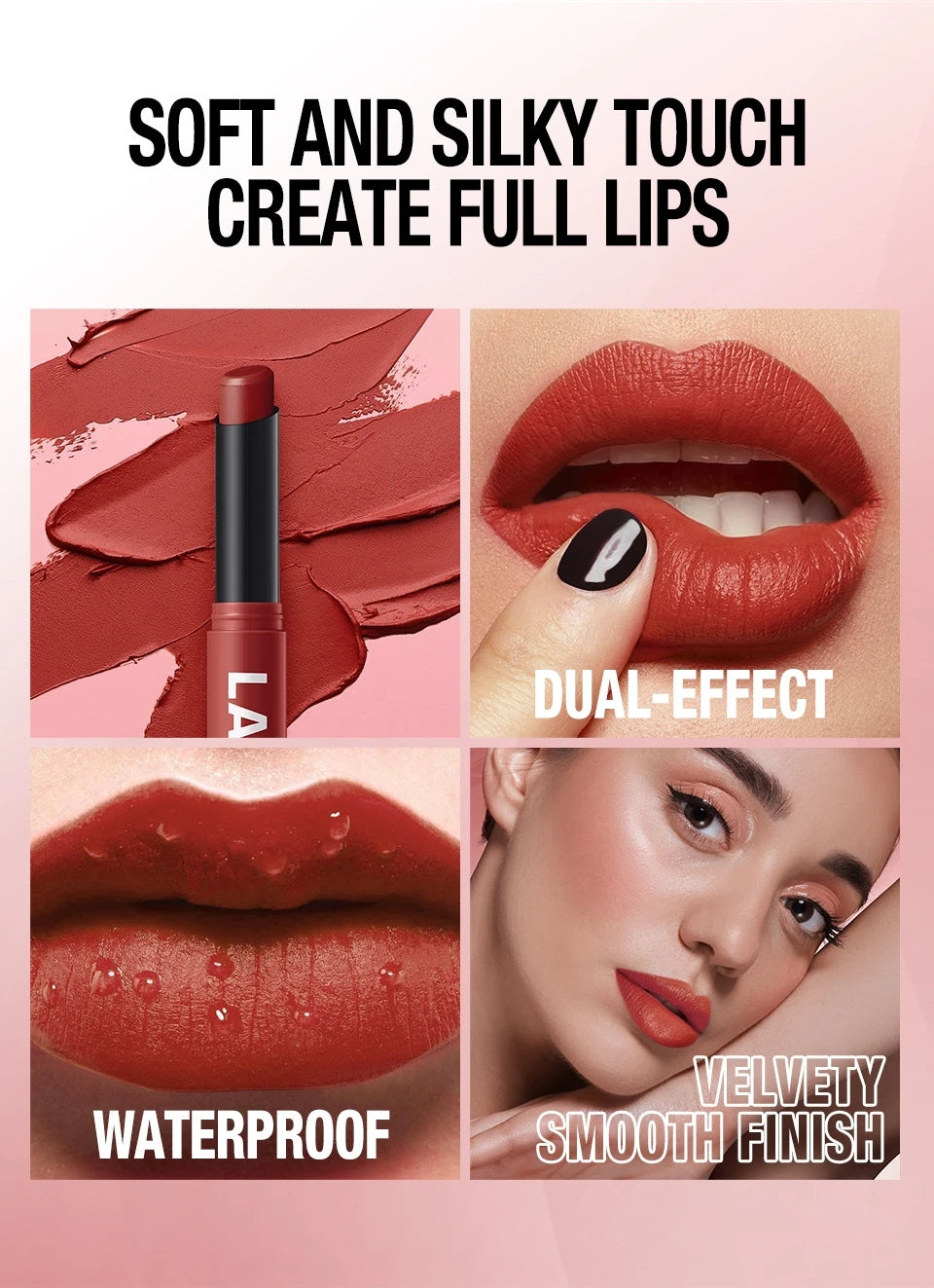 12 Colors Nude Matte Lipstick Waterproof Lip Sticks Not Fading Sexy Red Velvet for Women Make Up Long Lasting Lip Cosmetics