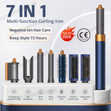 TINSOL 7 in 1 Multi-Function Hair Dryer & Styling Tool Automatic Curling Set 1300W Straightener Professional Salon Hair Dryer
