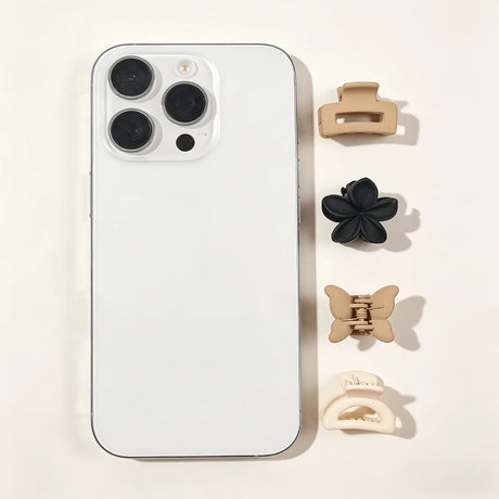 5/10/20/30 Pieces, Assorted Styles and Colors: Creamy Brown Mini Claw Clips for Children’s Everyday and Festive Hair Accessories