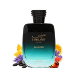 Rasasi Hawas Malibu EDP Perfume For Men 100ml Tropical Citrus Woody Long Lasting Cologne Luxury Gift Box Mens Fragrance