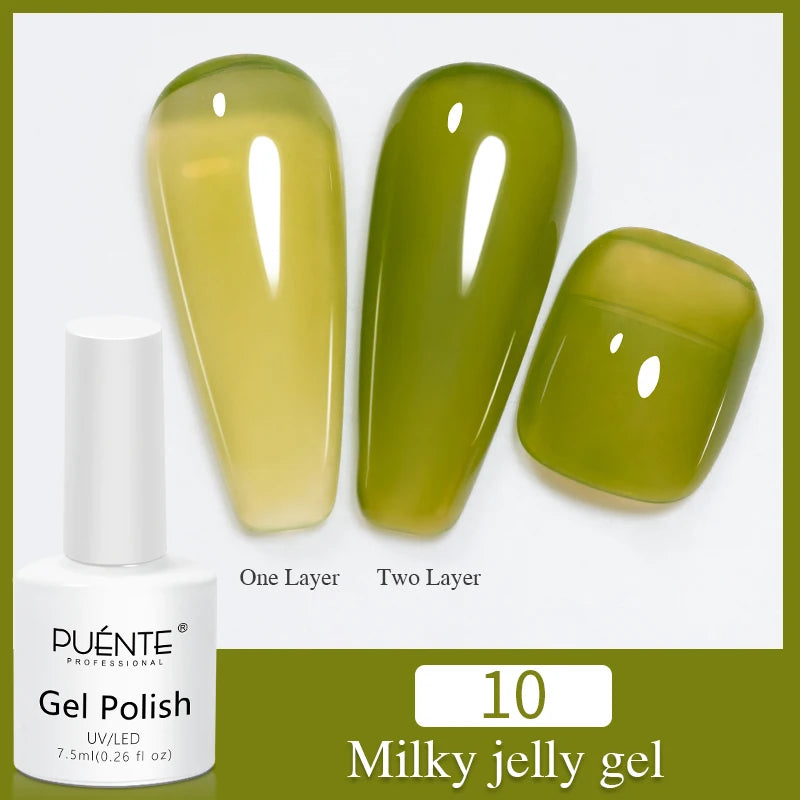 PUENTE 7.5ML Nude Shade Moonlight Cat Magnetic Gel Nail Polish Ultra-Bright Cat Eye Soak Off UV Semi-Permanent Varnish Manicure
